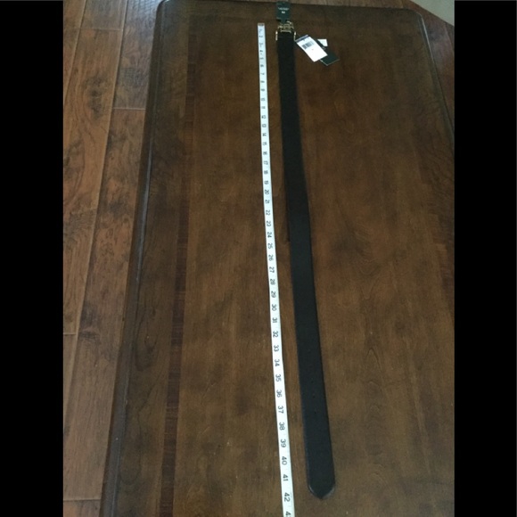 Ralph Lauren LRL Stencil gold tone logo belt - Picture 2 of 7